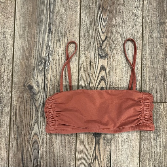 TNA Rust Coloured Ruched Bralette/shirt size small - Picture 1 of 5